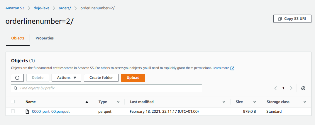 Amazon Redshift Data Lake Export - Order 1